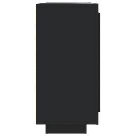 Servantă, negru, 92x35x75 cm, lemn compozit, 6 image