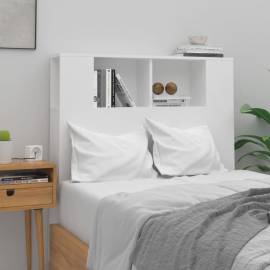 Tăblie de pat cu dulap, alb, 100x18,5x104,5 cm