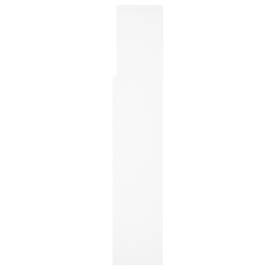 Tăblie de pat cu dulap, alb, 160x19x103,5 cm, 6 image