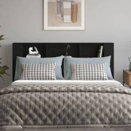 Tăblie de pat cu dulap, negru, 180x18,5x104,5 cm, 3 image
