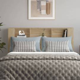 Tăblie de pat cu dulap, stejar sonoma, 180x18,5x104,5 cm, 3 image