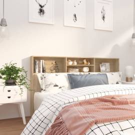Tăblie de pat cu dulap, stejar sonoma, 180x19x103,5 cm, 6 image