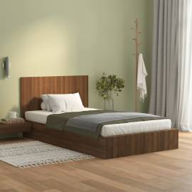 Tăblie de pat, stejar maro, 120x1,5x80 cm, lemn compozit, 3 image