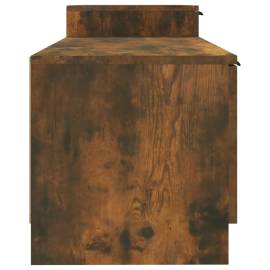 Comodă tv, stejar fumuriu, 158,5x36x45 cm, lemn prelucrat, 7 image