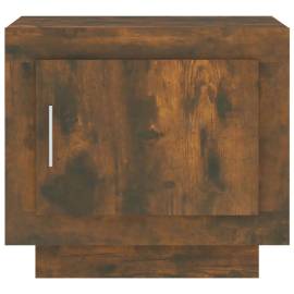 Măsuță de cafea, stejar fumuriu, 51x50x45 cm, lemn prelucrat, 3 image