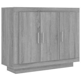 Servantă, sonoma gri, 92x35x75 cm, lemn compozit, 2 image