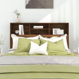 Tăblie de pat cu dulap, stejar maro, 140x19x103,5 cm, 3 image