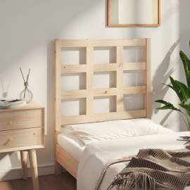 Tăblie de pat, 80,5x4x100 cm, lemn masiv de pin, 4 image