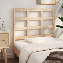 Tăblie de pat, 95,5x4x100 cm, lemn masiv de pin, 4 image