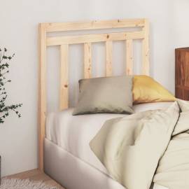 Tăblie de pat, 96x4x100 cm, lemn masiv de pin, 3 image