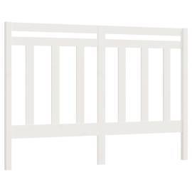 Tăblie de pat, alb, 166x4x100 cm, lemn masiv de pin, 2 image