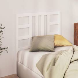 Tăblie de pat, alb, 96x4x100 cm, lemn masiv de pin, 3 image