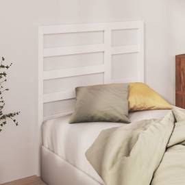 Tăblie de pat, alb, 106x4x104 cm, lemn masiv de pin, 3 image