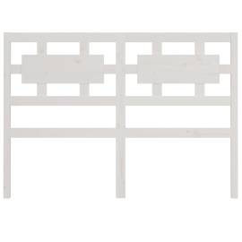 Tăblie de pat, alb, 165,5x4x100 cm, lemn masiv de pin, 4 image