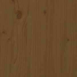Tăblie de pat, maro miere, 105,5x4x100 cm, lemn masiv de pin, 5 image