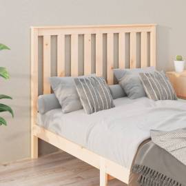 Tăblie de pat, 126x6x101 cm, lemn masiv de pin, 4 image