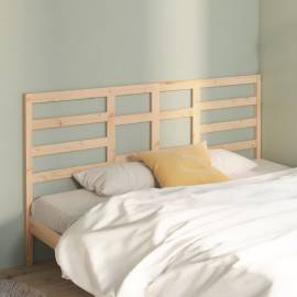 Tăblie de pat, 206x4x104 cm, lemn masiv de pin, 3 image