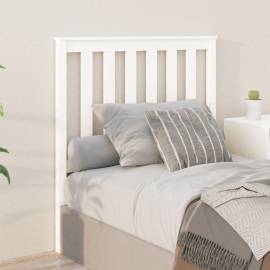 Tăblie de pat, alb, 96x6x101 cm, lemn masiv de pin
