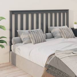 Tăblie de pat, gri, 166x6x101 cm, lemn masiv de pin