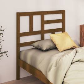 Tăblie de pat, maro miere, 106x4x104 cm, lemn masiv de pin, 3 image