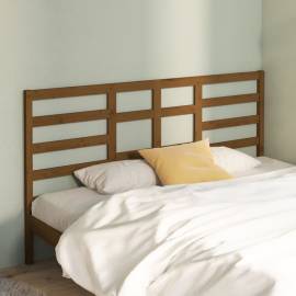 Tăblie de pat, maro miere, 186x4x104 cm, lemn masiv de pin