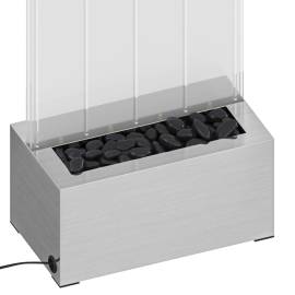 Coloană cu bule cu led-uri rgb oțel inoxidabil/acrilic 110 cm, 6 image