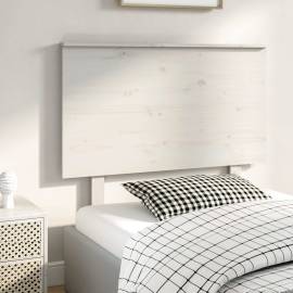 Tăblie de pat, alb, 104x6x82,5 cm, lemn masiv de pin, 4 image