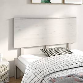 Tăblie de pat, alb, 144x6x82,5 cm, lemn masiv de pin