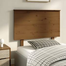 Tăblie de pat, maro miere, 104x6x82,5 cm, lemn masiv de pin, 4 image