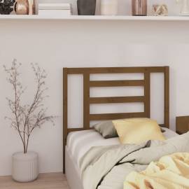 Tăblie de pat, maro miere, 106x4x100 cm, lemn masiv de pin, 4 image
