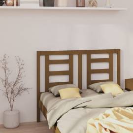 Tăblie de pat, maro miere, 126x4x100 cm, lemn masiv de pin