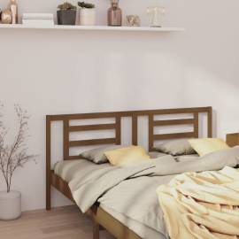 Tăblie de pat, maro miere, 186x4x100 cm, lemn masiv de pin, 4 image