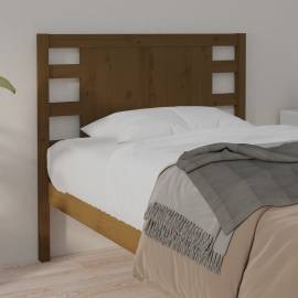Tăblie de pat, maro miere, 81x4x100 cm, lemn masiv de pin, 4 image