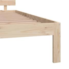 Cadru de pat, 200x200 cm, lemn masiv de pin, 6 image