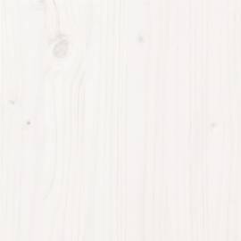 Cadru de pat, alb, 140x200 cm, lemn masiv de pin, 7 image