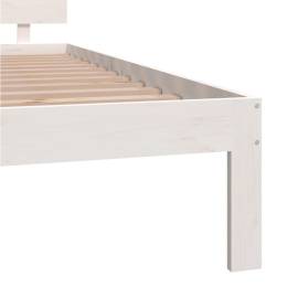 Pat de zi, alb, 200x200 cm, lemn masiv de pin, 6 image