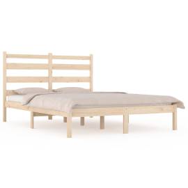 Cadru de pat, 120x200 cm, lemn masiv de pin, 2 image