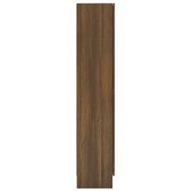 Dulap vitrină, stejar maro, 82,5x30,5x150 cm, lemn prelucrat, 4 image