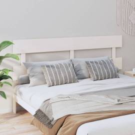 Tăblie de pat, alb, 184x3x81 cm, lemn masiv de pin