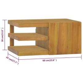 Dulap pentru baie de perete, 60x45x30 cm, lemn masiv de tec, 9 image