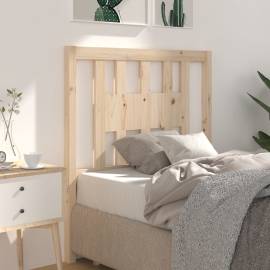 Tăblie de pat, 96x4x100 cm, lemn masiv de pin, 5 image