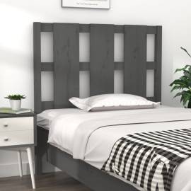 Tăblie de pat, gri, 95,5x4x100 cm, lemn masiv de pin
