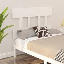 Tăblie de pat, alb, 103,5x3x81 cm, lemn masiv de pin