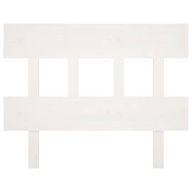 Tăblie de pat, alb, 93,5x3x81 cm, lemn masiv de pin, 3 image
