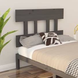 Tăblie de pat, gri, 78,5x3x81 cm, lemn masiv de pin