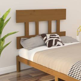 Tăblie de pat, maro miere, 78,5x3x81 cm, lemn masiv de pin