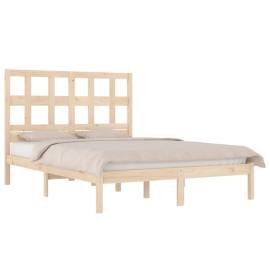 Cadru de pat, 120x200 cm, lemn masiv de pin, 3 image