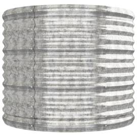 Jardinieră argintiu 296x80x68 cm oțel vopsit electrostatic, 4 image