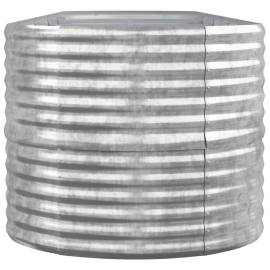 Jardinieră argintiu 440x80x68 cm oțel vopsit electrostatic, 4 image