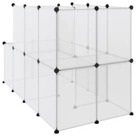Cușcă pentru animale mici transparent 142x74x93 cm pp și oțel, 5 image